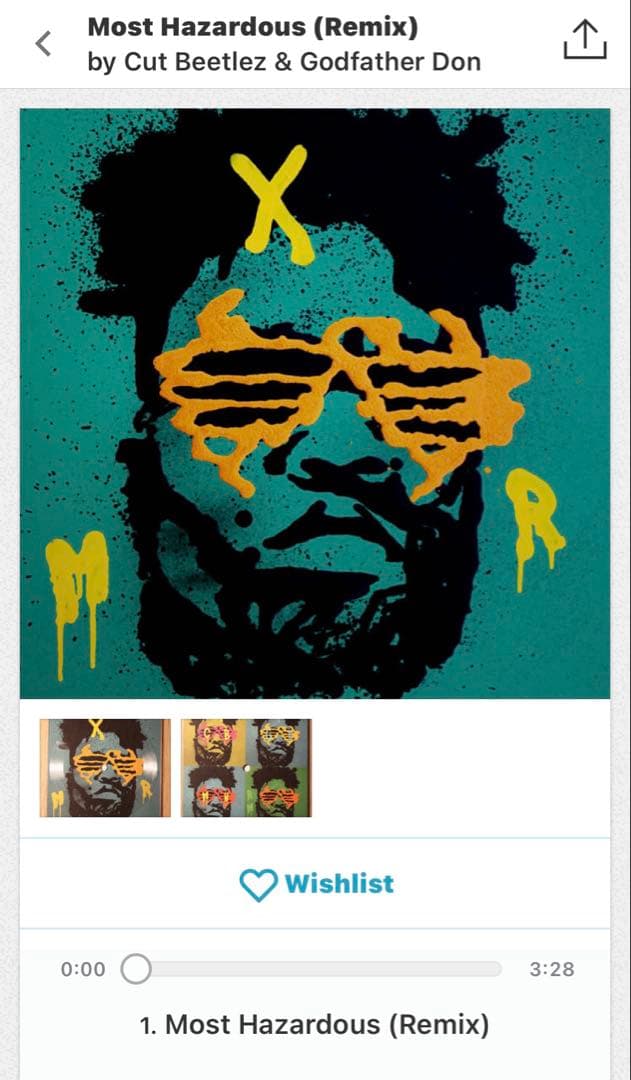 世界限定25枚　godfather don x cut beetlez レコード