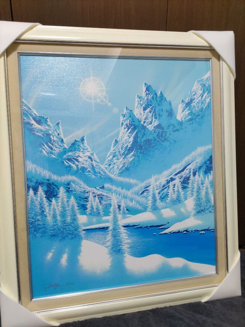 ジョン・ラッテンベリー　クリスタルブルー　シルクスクリーン