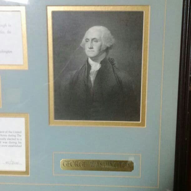 ジョージ ワシントンのサイン