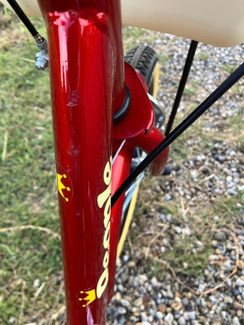 うさぎ︎ ᙏ̤̫͚⭐︎ピープル　いきなり自転車　舵取り幼児用自転車 赤　14インチ