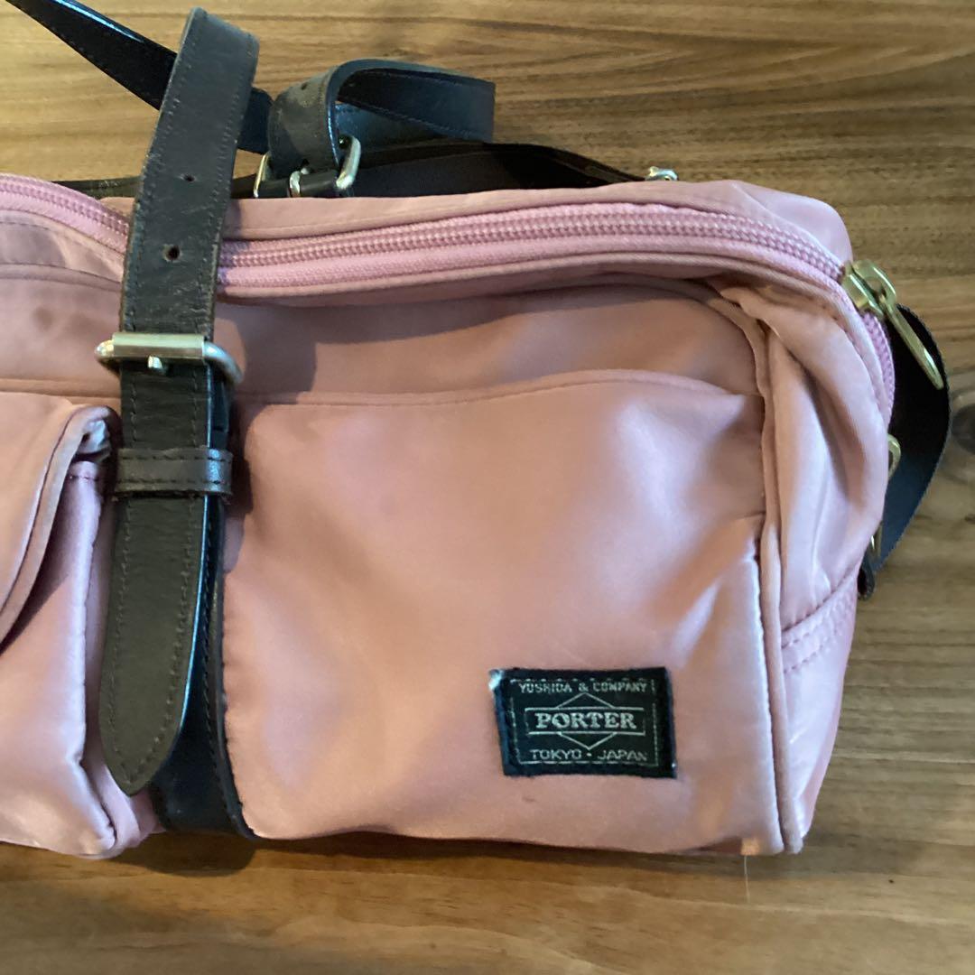PORTER フルートケース ピンク ハンドバッグ　ショルダーバッグ　2way