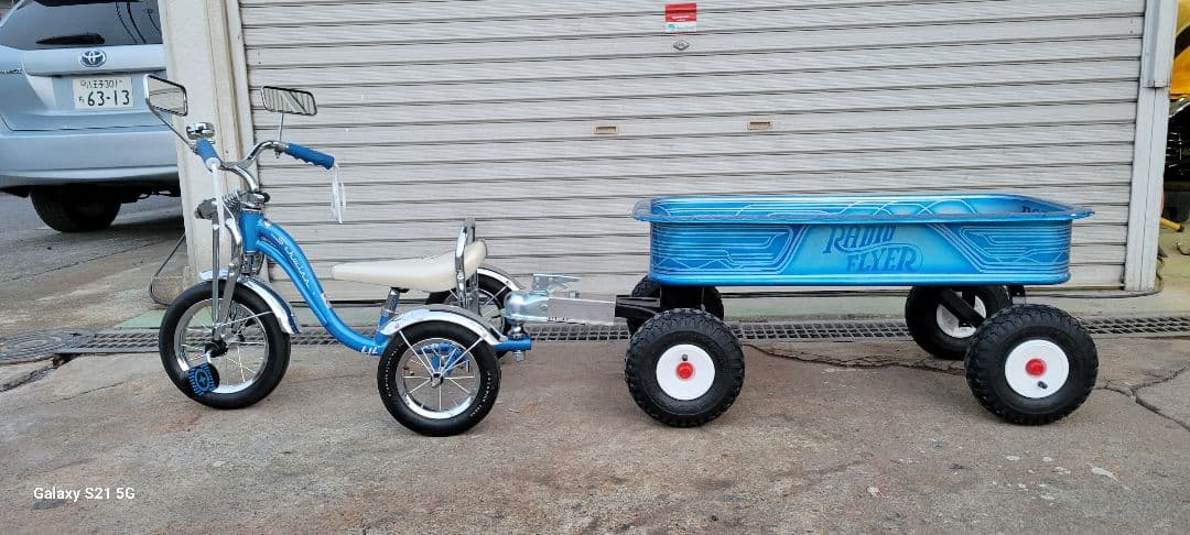 一点モノ★シュイン三輪車カスタムトレーラー