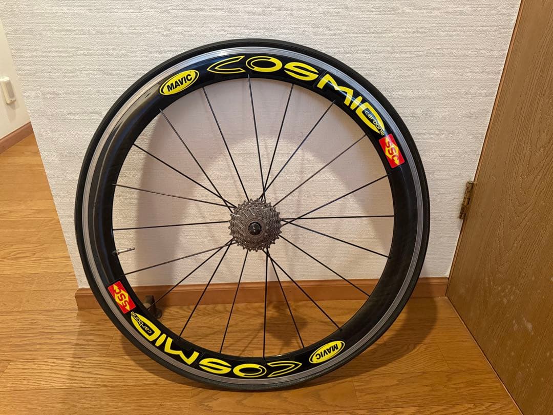 魚*雷様 MAVIC COSMIC 完組ホイール ブラック/イエロー