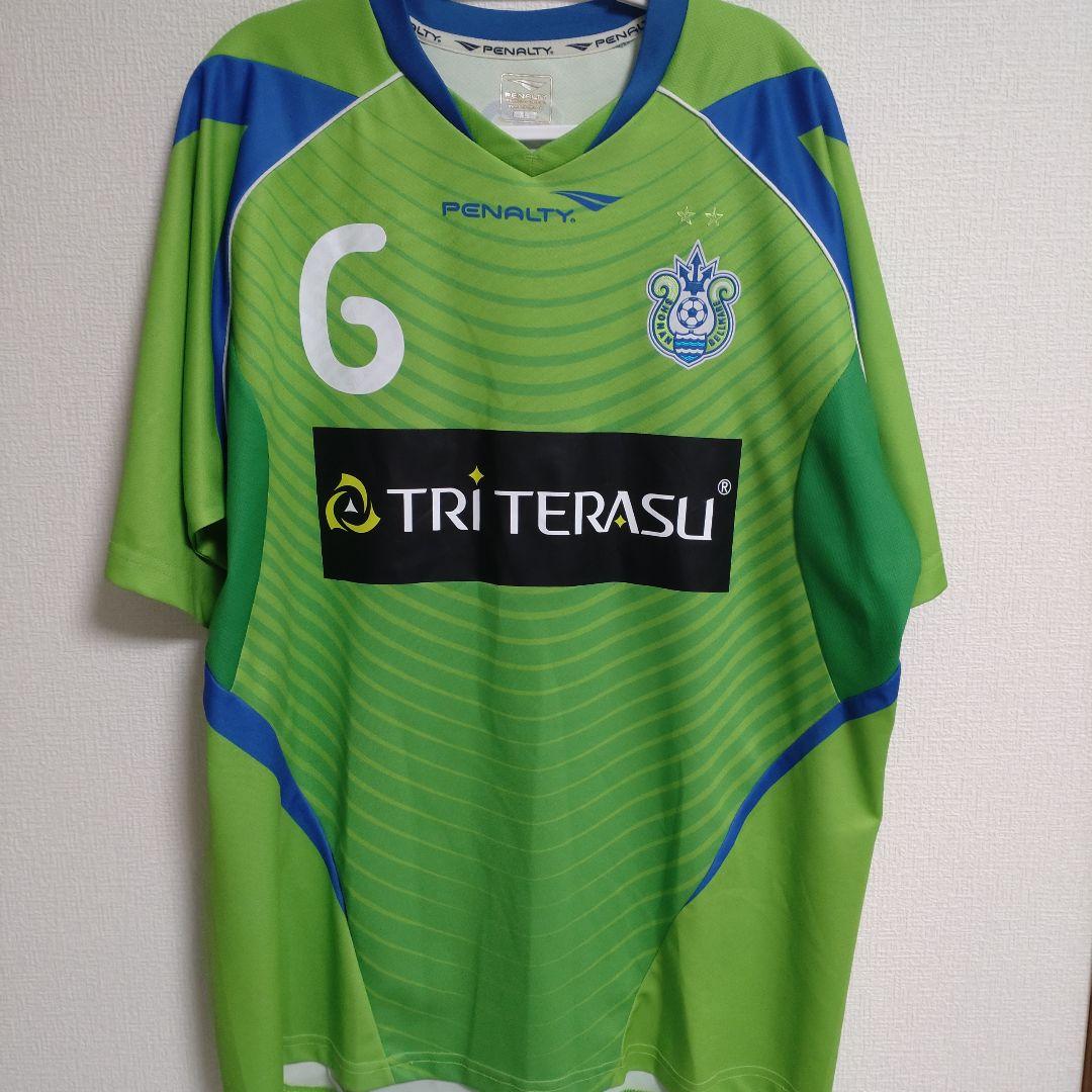 湘南ベルマーレ 2013年1stユニフォーム #6永木亮太選手サイン入り L