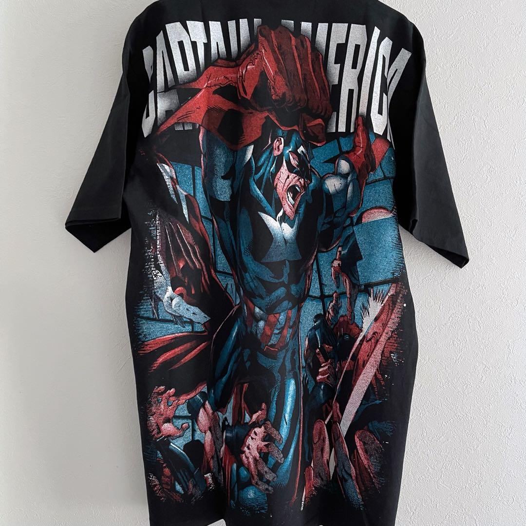 キャプテン・アメリカ Tシャツ XLサイズ 漫画 コミック アニメ ビンテージ