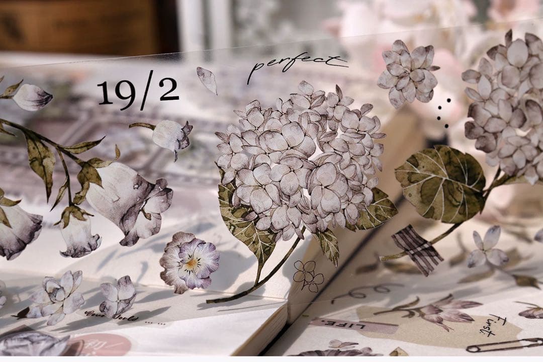 ⭐️SALE⭐️小白家文創《墨染》海外マスキングテープ　マステ 【2215】