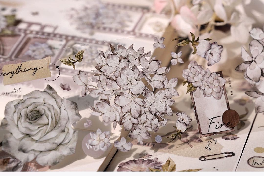 ⭐️SALE⭐️小白家文創《墨染》海外マスキングテープ　マステ 【2215】