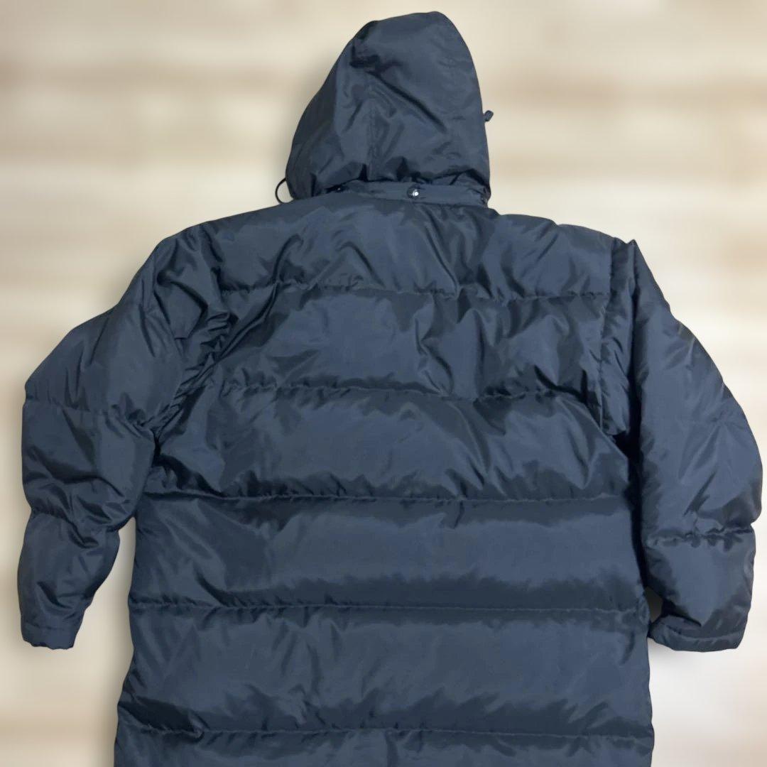 【美品】プーマ ロングダウンジャケット ベンチコート 黒 ブラック L〜O