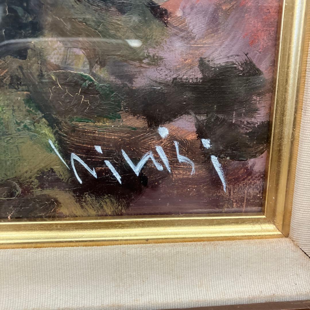 アンティーク 赤い薔薇 ローズ フラワー 油彩画 油絵 アート 絵画 美術 芸術