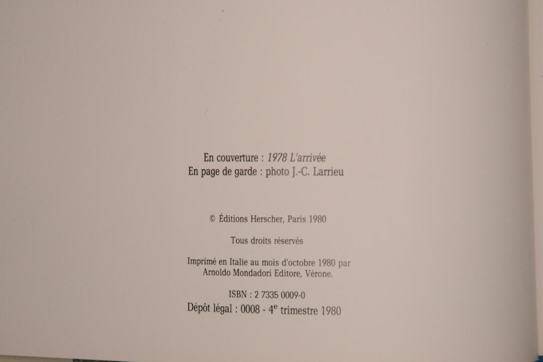 【Les grandes vacances 】Bernard Faucon　美本