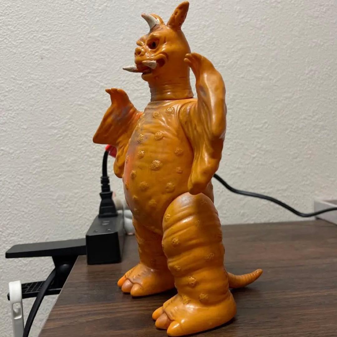 チャンドラー　高さ：約22.0cm　マルサン　ブルマァク　移行期　怪獣　ソフビ