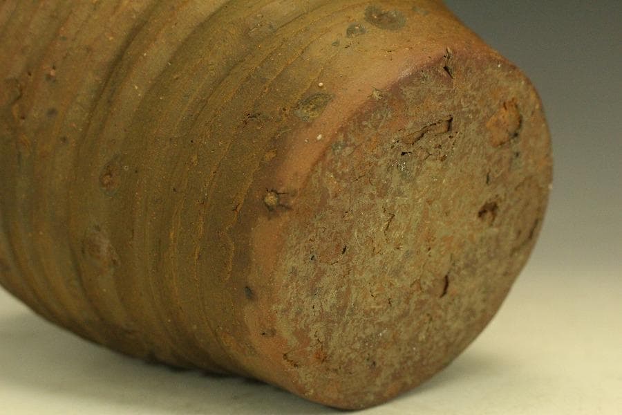 六古窯 古備前 種壺 水指 茶道具(RC974)