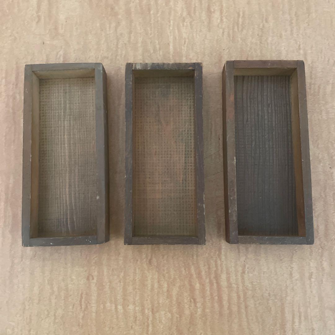 【珍しい小型】B100-2/活版印刷所で使われていた小箱（文選箱）100枚