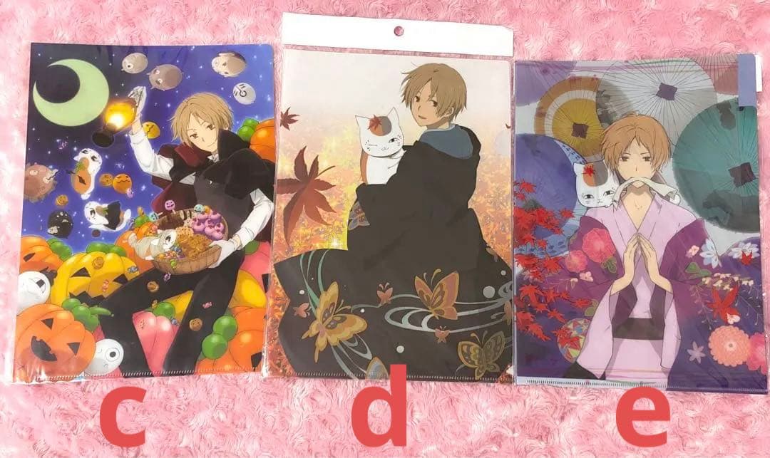 バラ売り可 夏目友人帳 夏目貴志 クリアファイル クリアビジュアルポスター