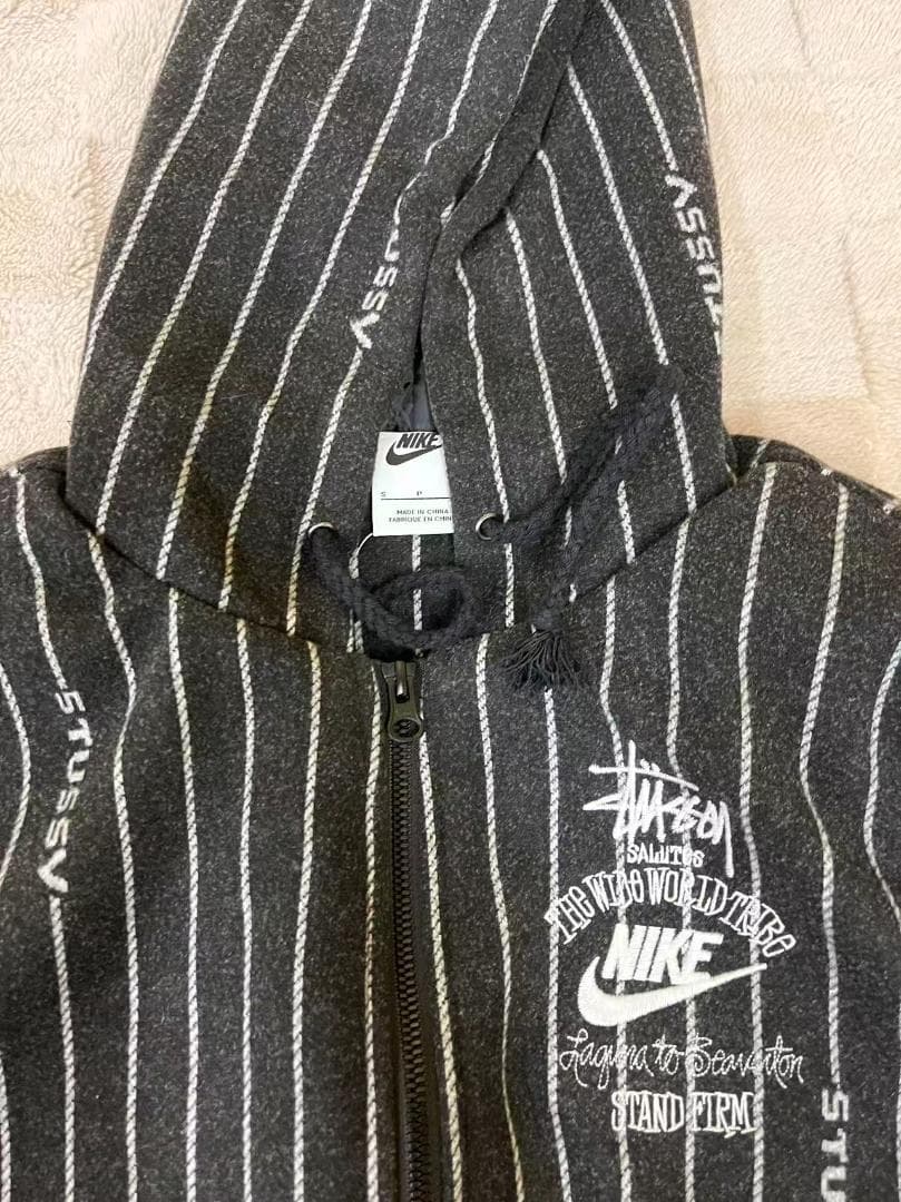 Nike Stussy ストライプジャケット S