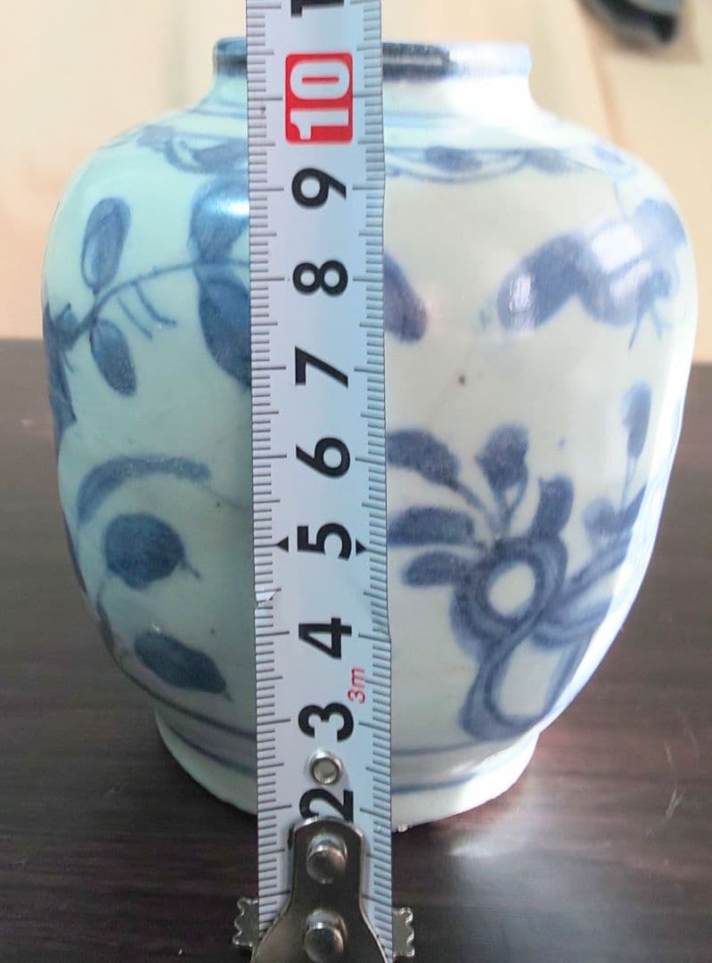 中国美術 明時代 白磁 漳州磁器壺 染付花蝶模様 陶磁器 茶壺