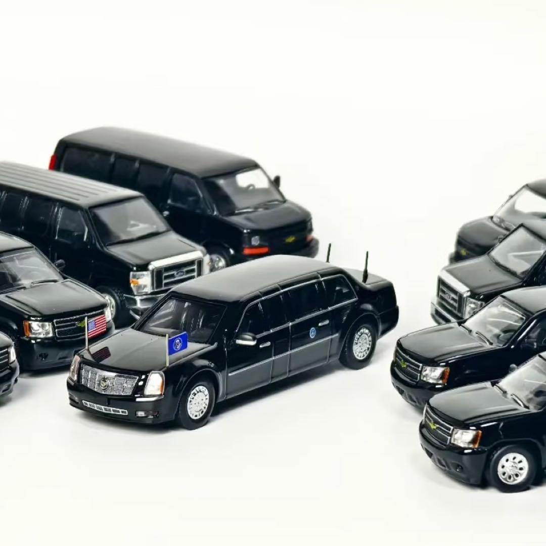 【HEC限定／9台セット】596 1/64 アメリカ大統領車隊 フルセット