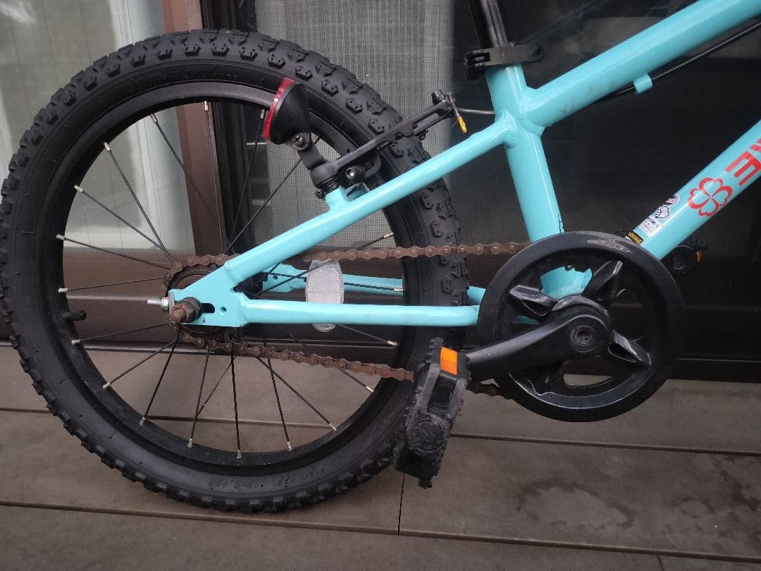 ヨツバサイクル　18インチ　ラムネブルー(送料込 ※北海道、沖縄は追加料金)