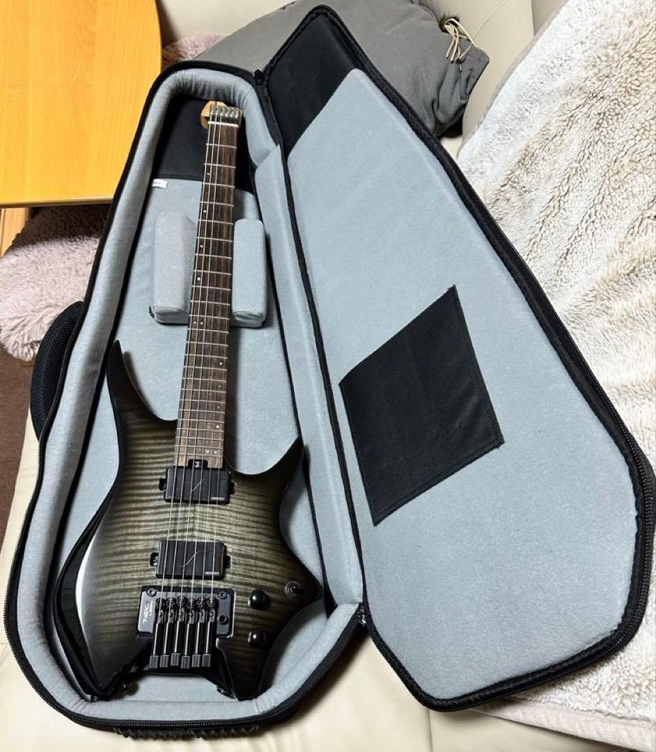 HEX Guitars N700 Transparent Black ヘッドレス