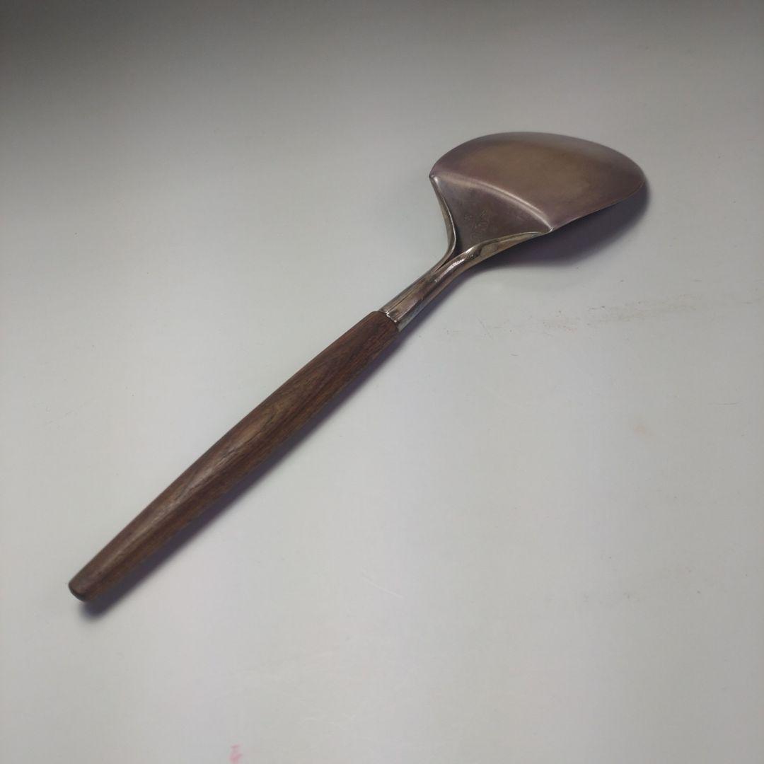 イ61 南鐐灰匙『金谷浄雲作』『淡々斎好　南鐐梅象嵌炉用灰匙』銀製　茶道具