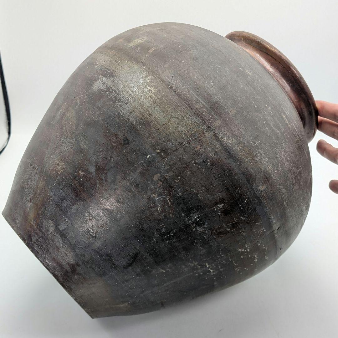 岡山県重要無形文化財 二代藤田龍峰 備前焼 大壷 大壺 つぼ 花器 花瓶 花入