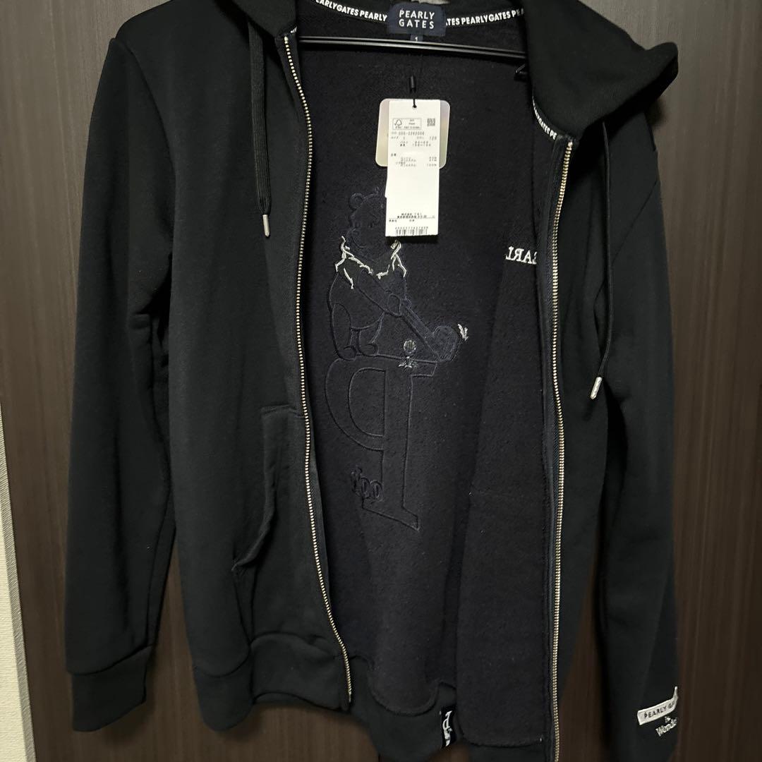 パーリーゲイツ　限定　プーさん パーカー　新品未使用　タグ付き　黒サイズ1