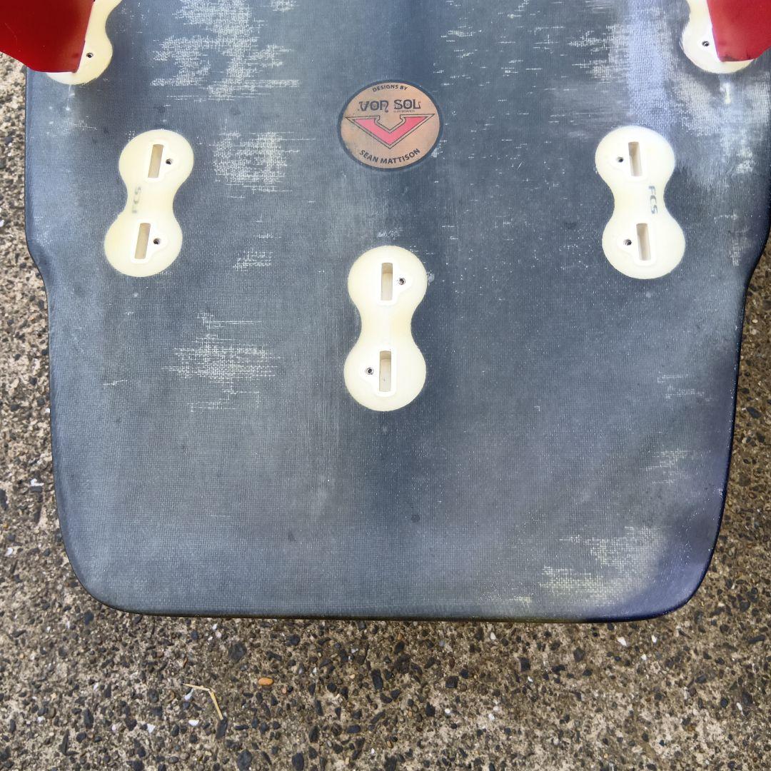 【千葉発】ＶＯＮ ＳＯＬ ファンボード グリーン/グレー 5フィン