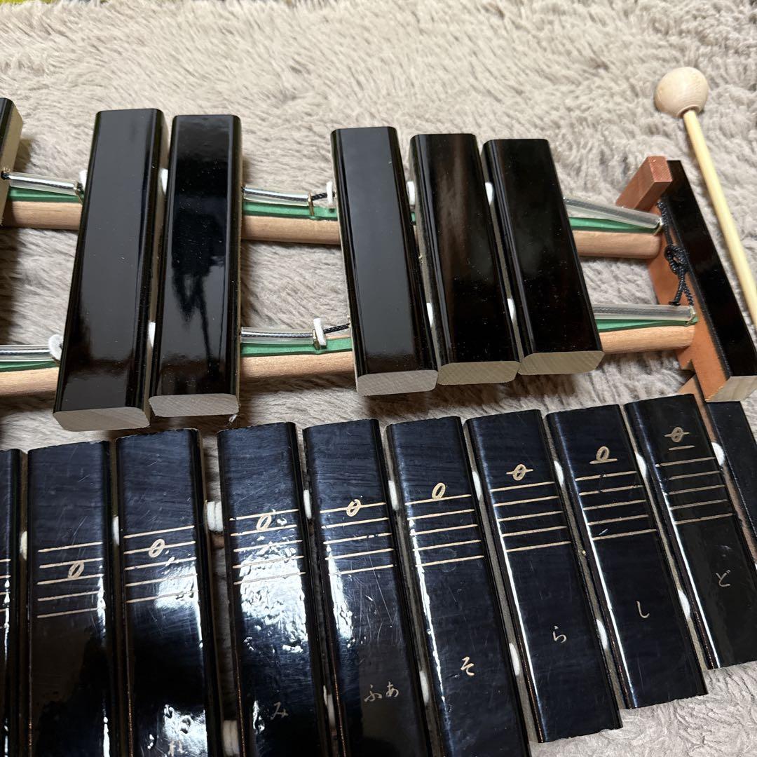 YAMAHA 卓上木琴 No.185 ヤマハ マレット付き 打楽器　30音