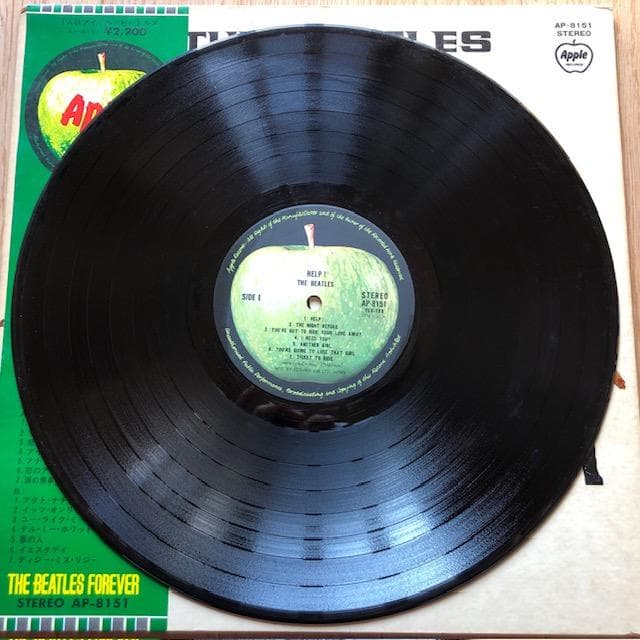 ビートルズ 4人はアイドル LP 帯付 国内盤 アップル d759y81
