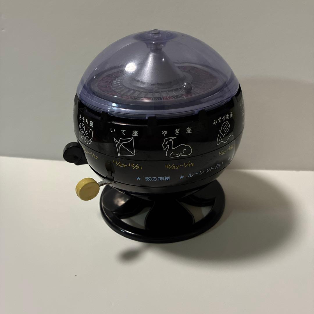レトロなルーレットおみくじ器　中古品　ミニチュアではないです