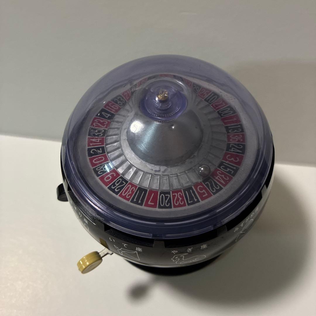 レトロなルーレットおみくじ器　中古品　ミニチュアではないです