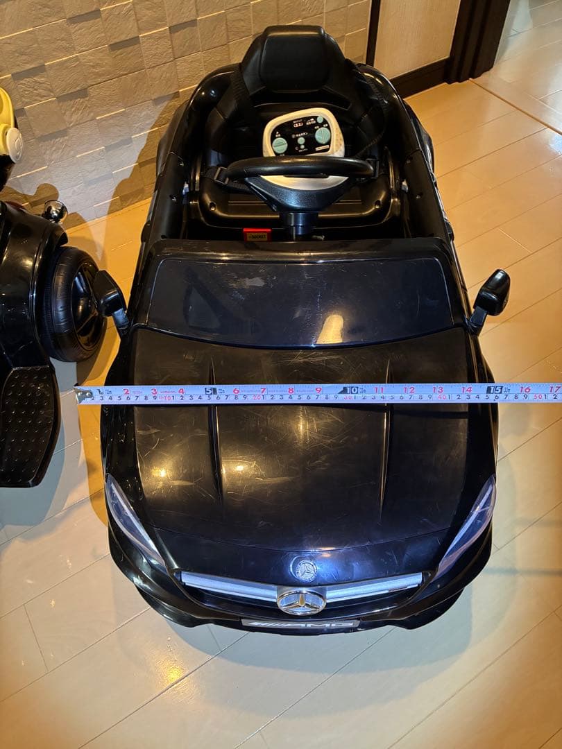 AMG バイクと車のセット LEDライト付き