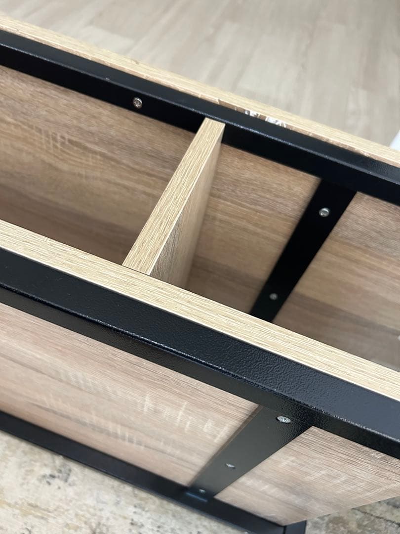 ネイルデスク　FV5722 ネイルテーブルバーリー　ライトブラウン