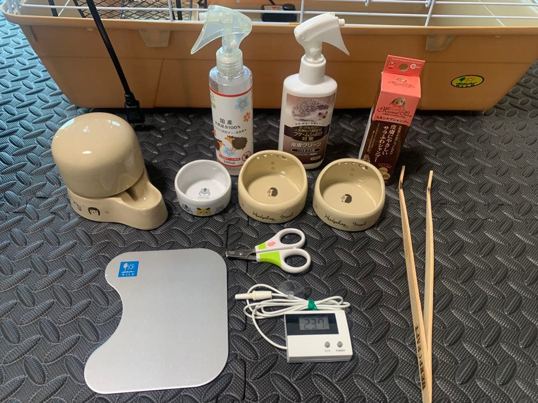 小動物用ケージ　お世話備品18点セット