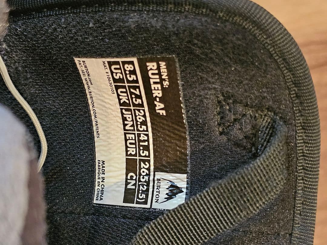 Burton Ruler バートンルーラースノーボードブーツ ブラック