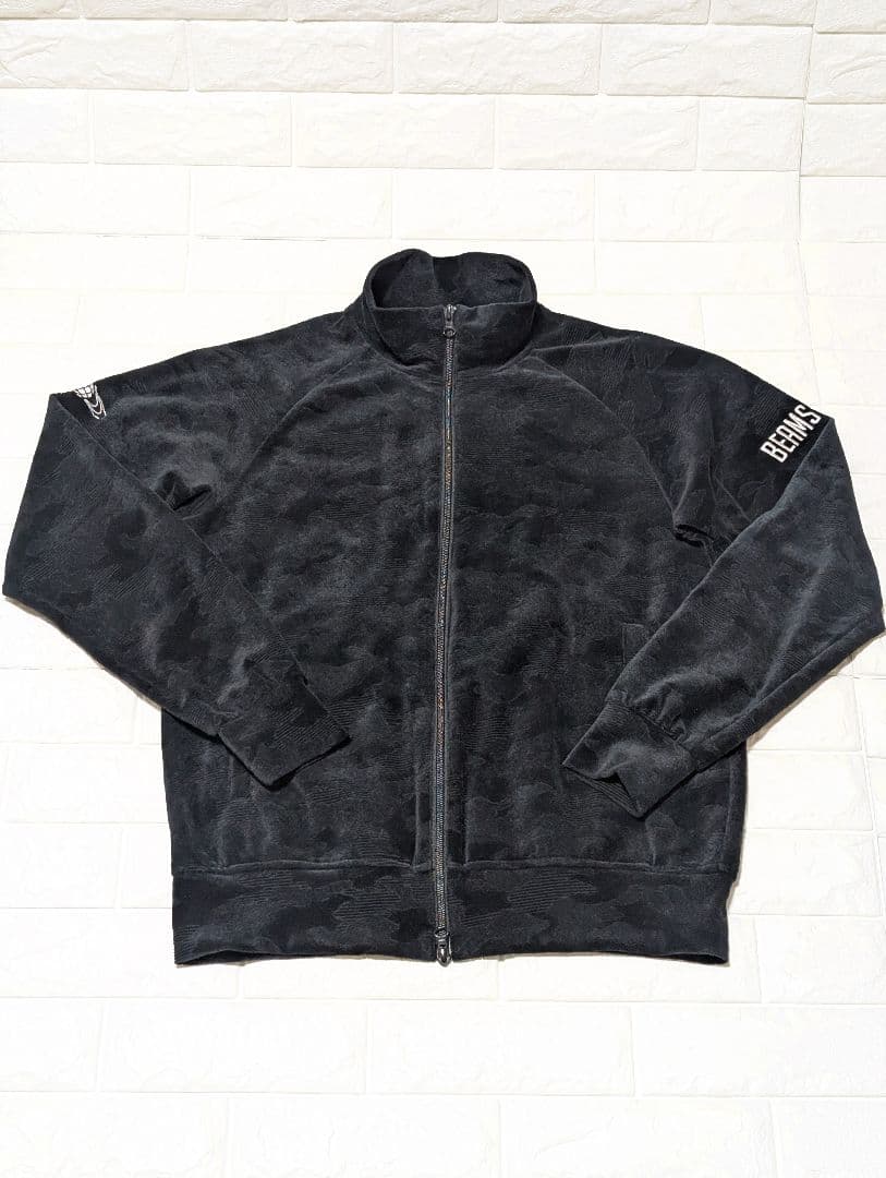 BEAMS GOLF ビームスゴルフ 迷彩フルジップ ベロア ジャケット