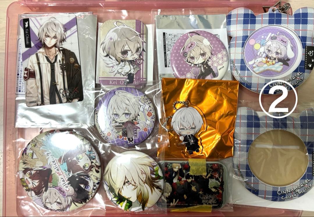 カラーマリス 岡崎契 缶バッジ メセカ ポストカード