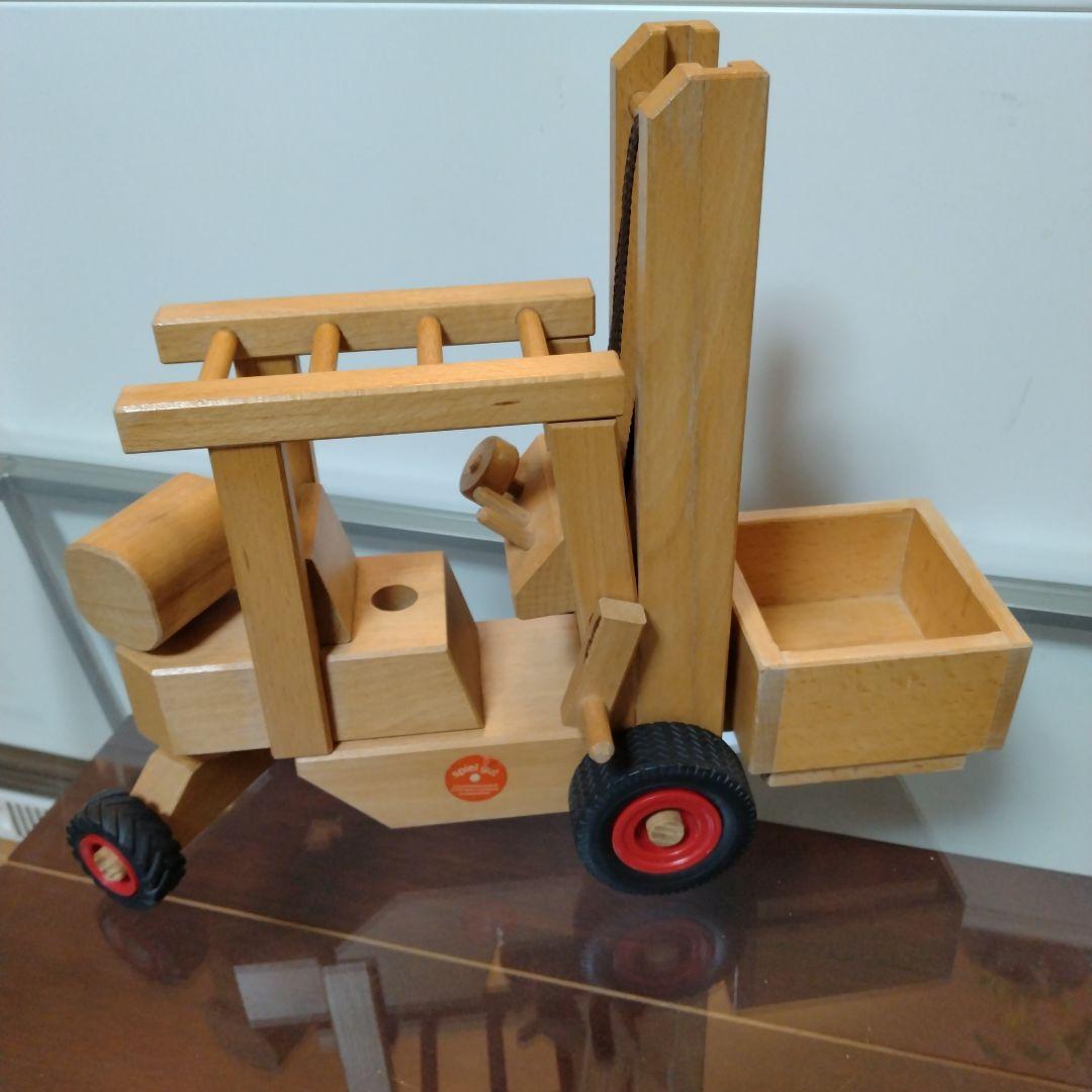 fagus ファーグス ブナの木で作られた働く車 フォークリフト トラック