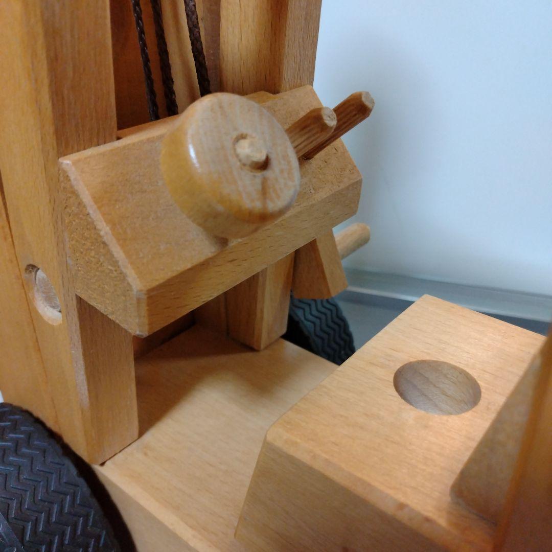 fagus ファーグス ブナの木で作られた働く車 フォークリフト トラック