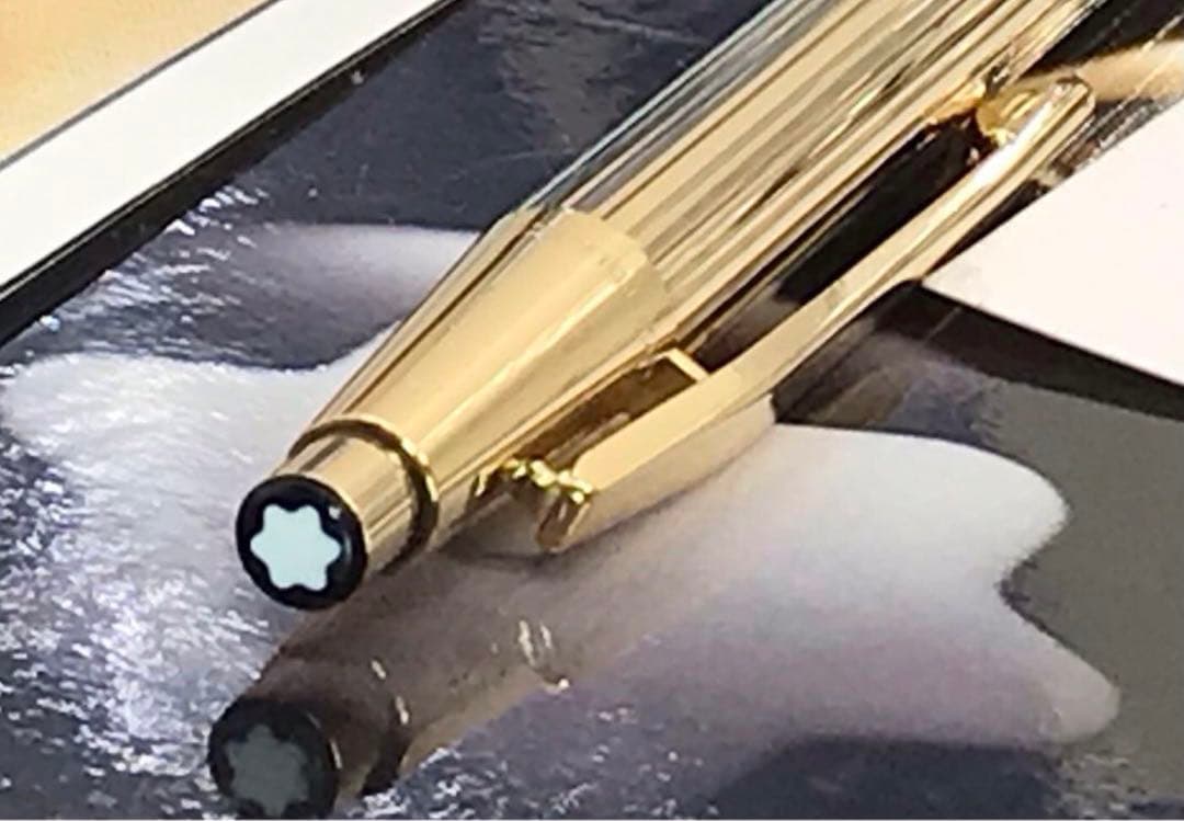 モンブラン　ボールペン★極美品！金運を呼ぶ総金張り銘品★ノブレスNo1947稀型