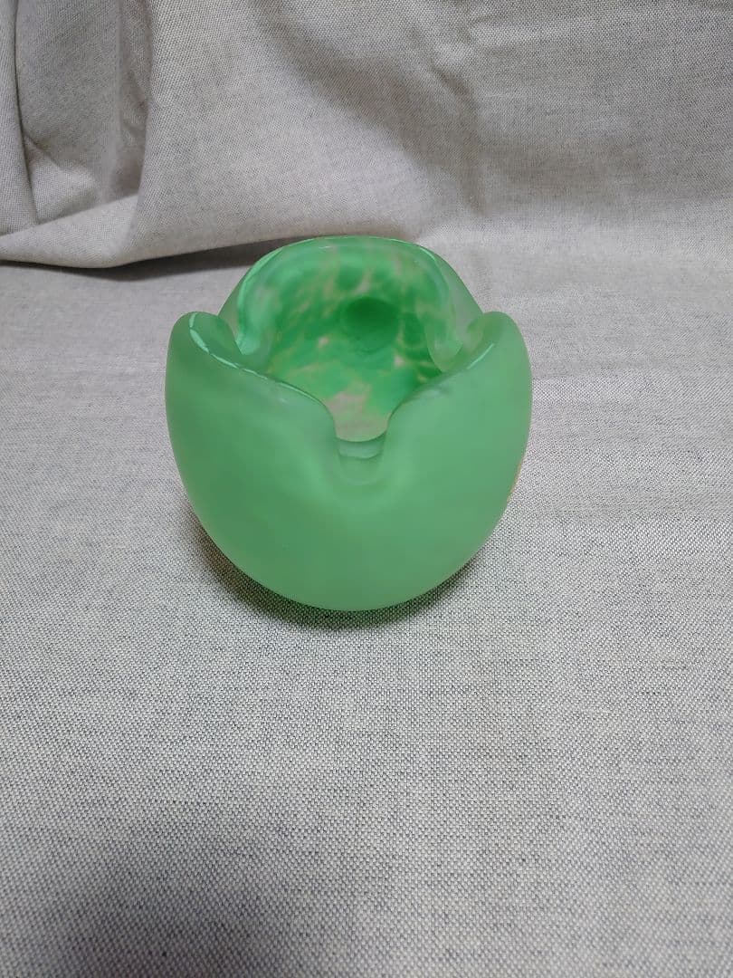 藤田喬平 手吹 金彩 灰皿 ガラス 2個