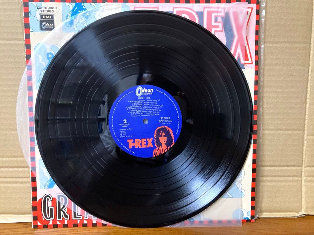 国内盤 T-REX THE SLIDER GREAT HITS レコード 当時物