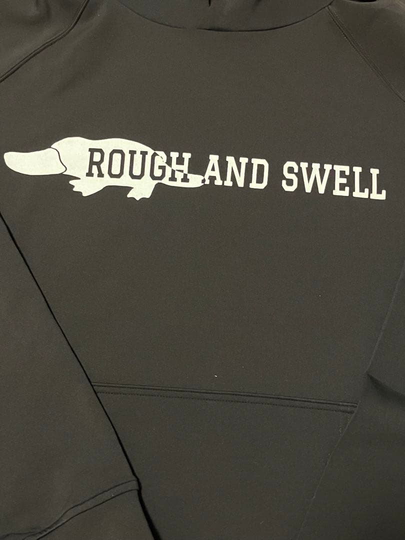 【美品】ROUGH AND SWELL グレー＋ブラウン パーカー 　L