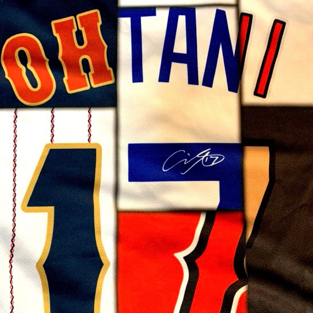 大谷翔平　プリントサイン付き歴代ミックスユニフォーム　50/50CLUB　非売品