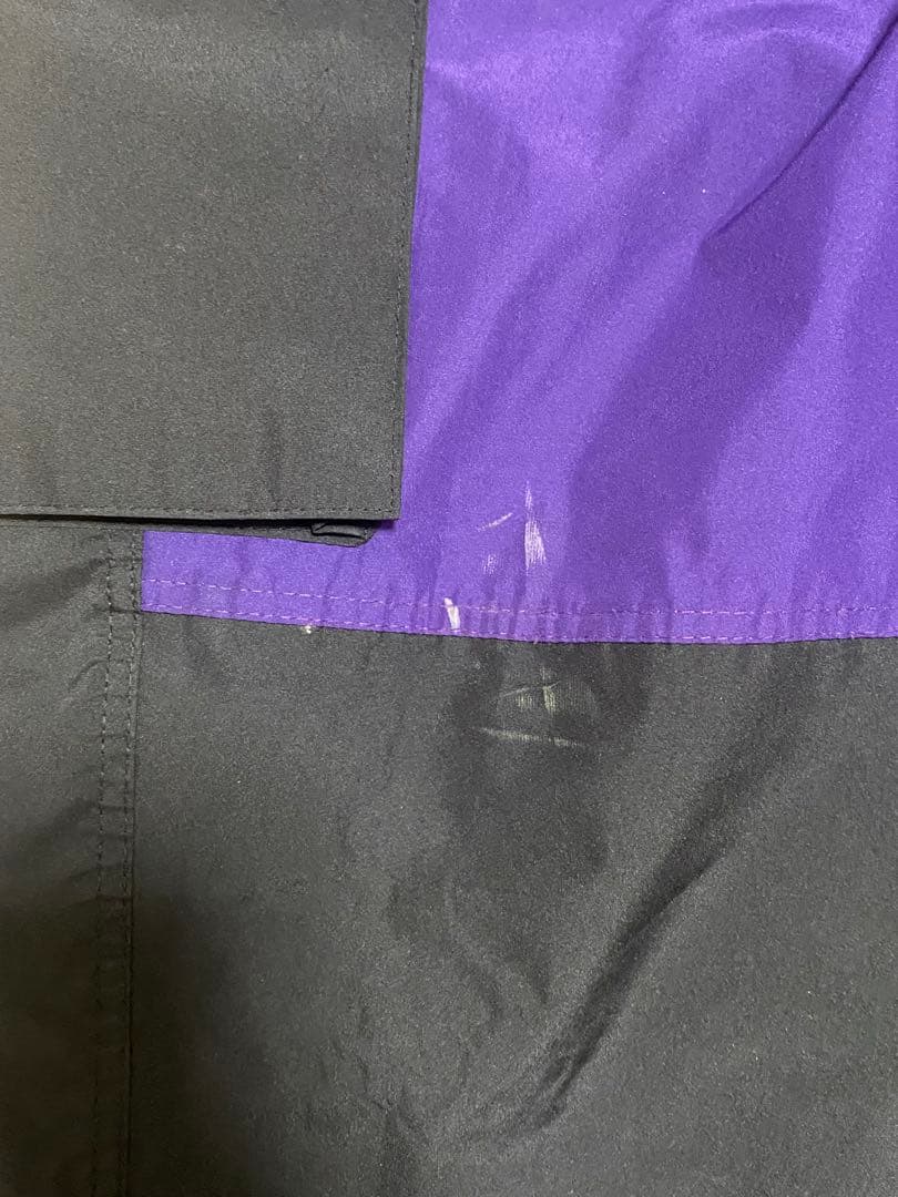 qmile スノーボードジャケット パンツ セット XXL 紫/黒