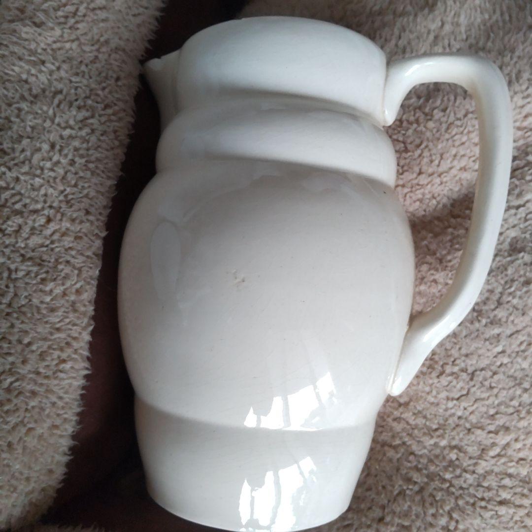 フランス　アンティーク　ロンシャン　水差し　ピッチャー　ジャグ　ピシェ　陶器
