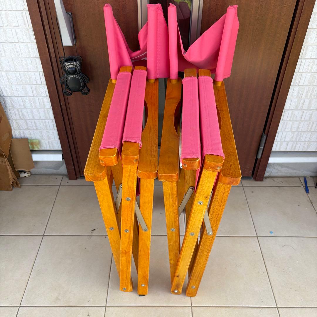 テーブル・チェア・ハンモック Coleman WOOD CHAIR CLASSIC STRAWBERRY