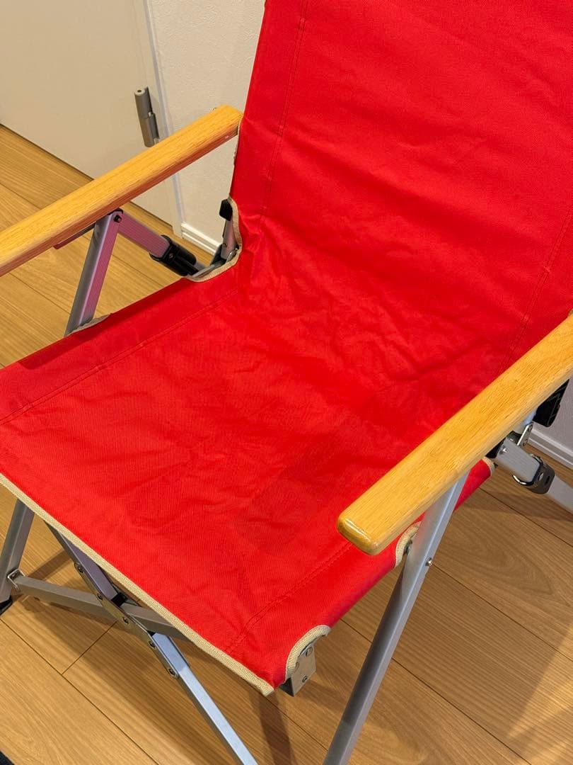 【廃盤品Colemanレイチェア】 リクライニングチェア_レッド_2脚セット