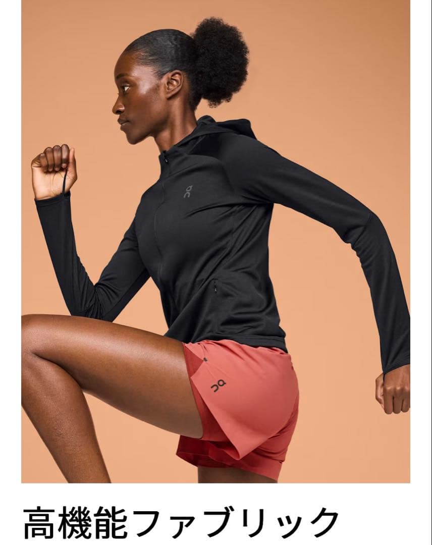 on Climate Zip Hoodie オン　クライメイトフーディブラック