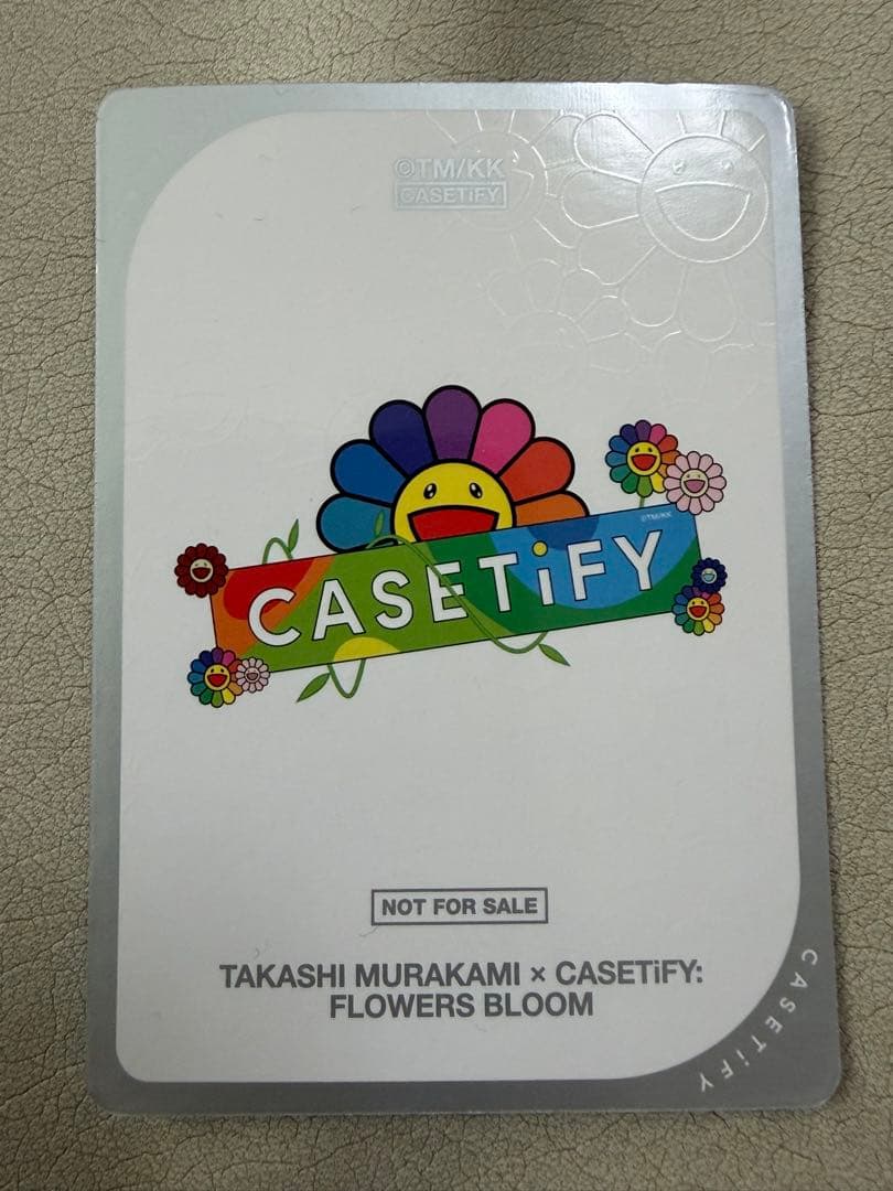 激レア Casetify 村上隆 コレクションプロモカード　レインボー